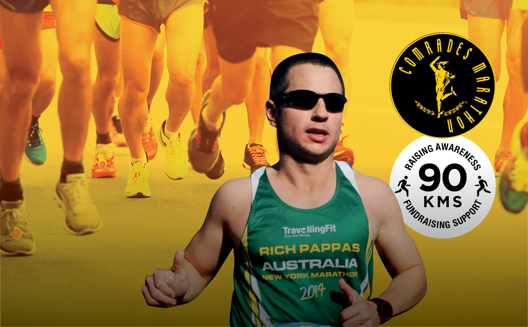 Richard Pappas from Celsius Property runs 90 kms for 90 nights.